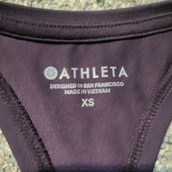 Athleta Encore Ruched Sides Racerback Women's Tank Top - Picture 4 of 7